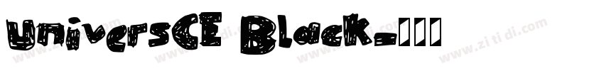 UniversCE Black字体转换 UniversCE Black字体转换